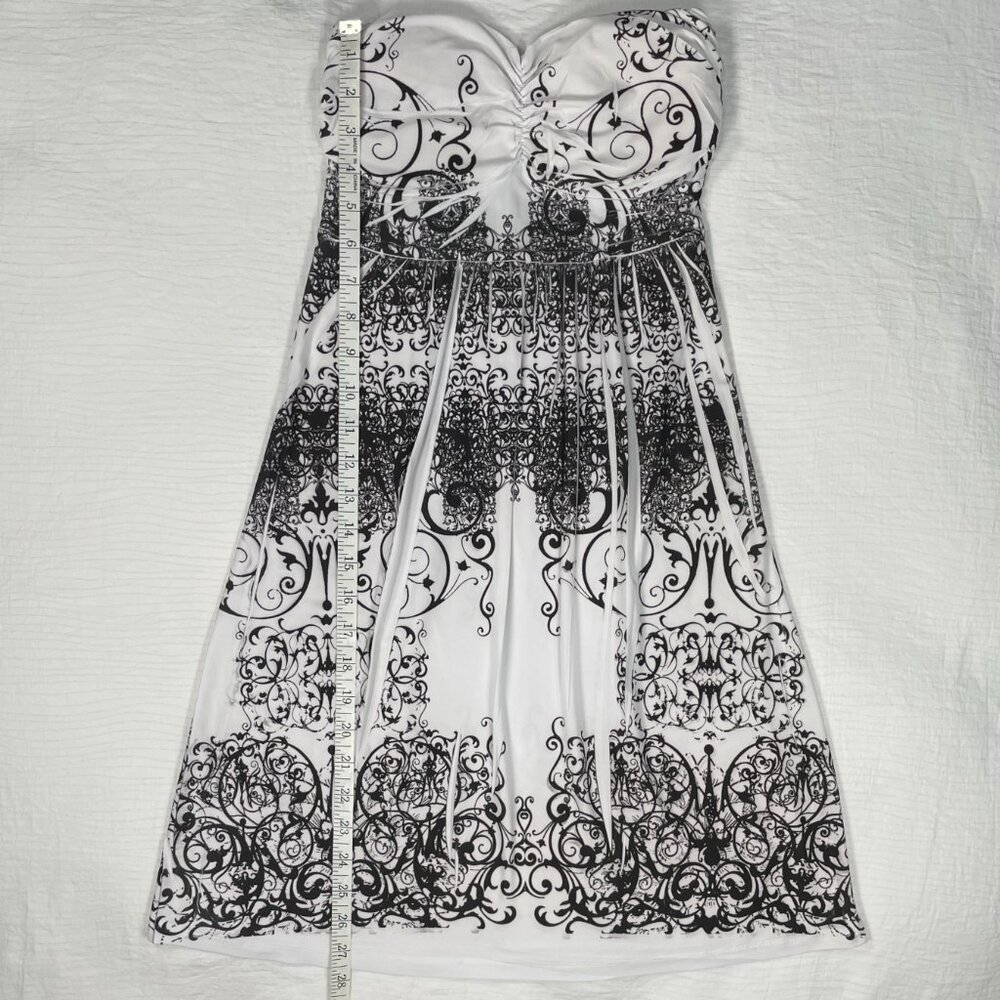 Fashion Magazine Y2K Sweetheart Strapless Mini Dress Beach Vacation Resortwear - Picture 3 of 16